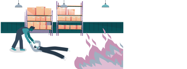 Évacuation en cas d'incendie : formation des guide-files et des serre-files
